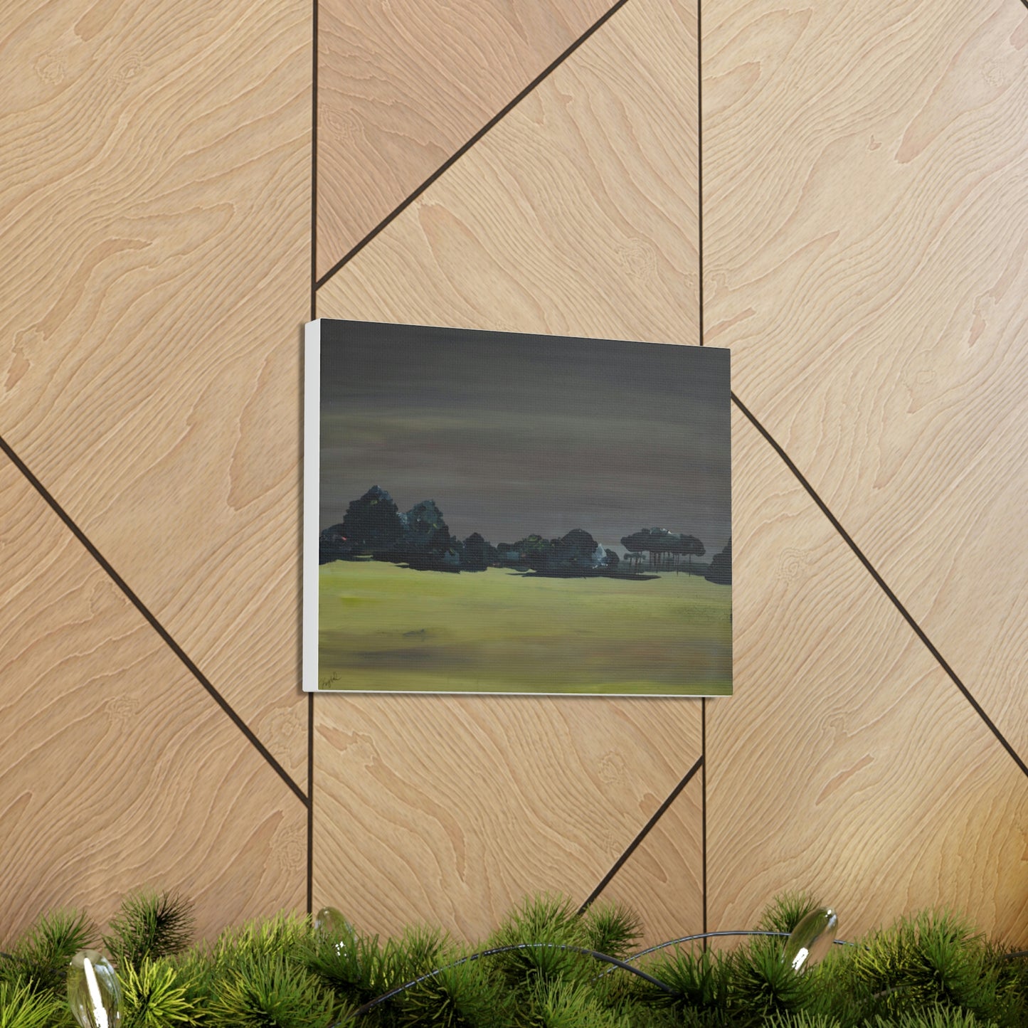 Landscape- Canvas fine art print , Abstract art, Print of original landscape painting.