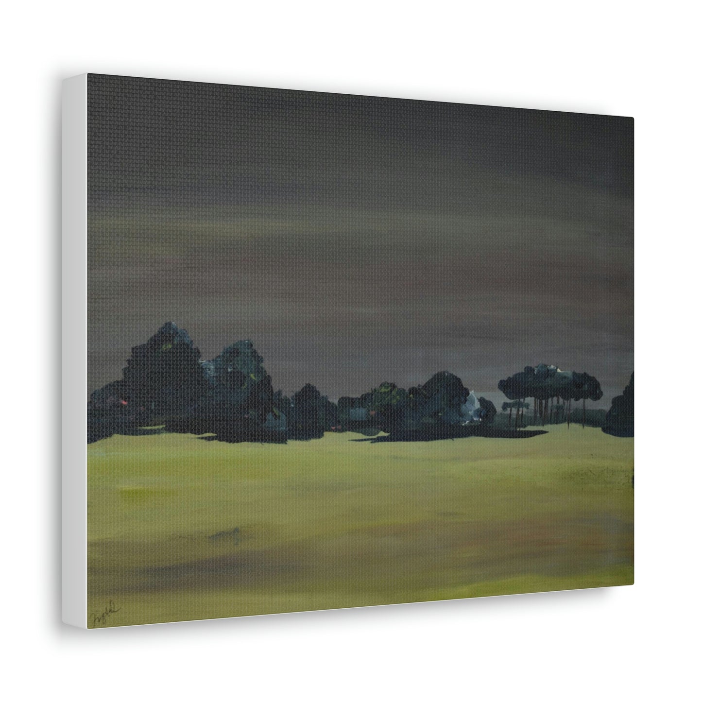 Landscape- Canvas fine art print , Abstract art, Print of original landscape painting.