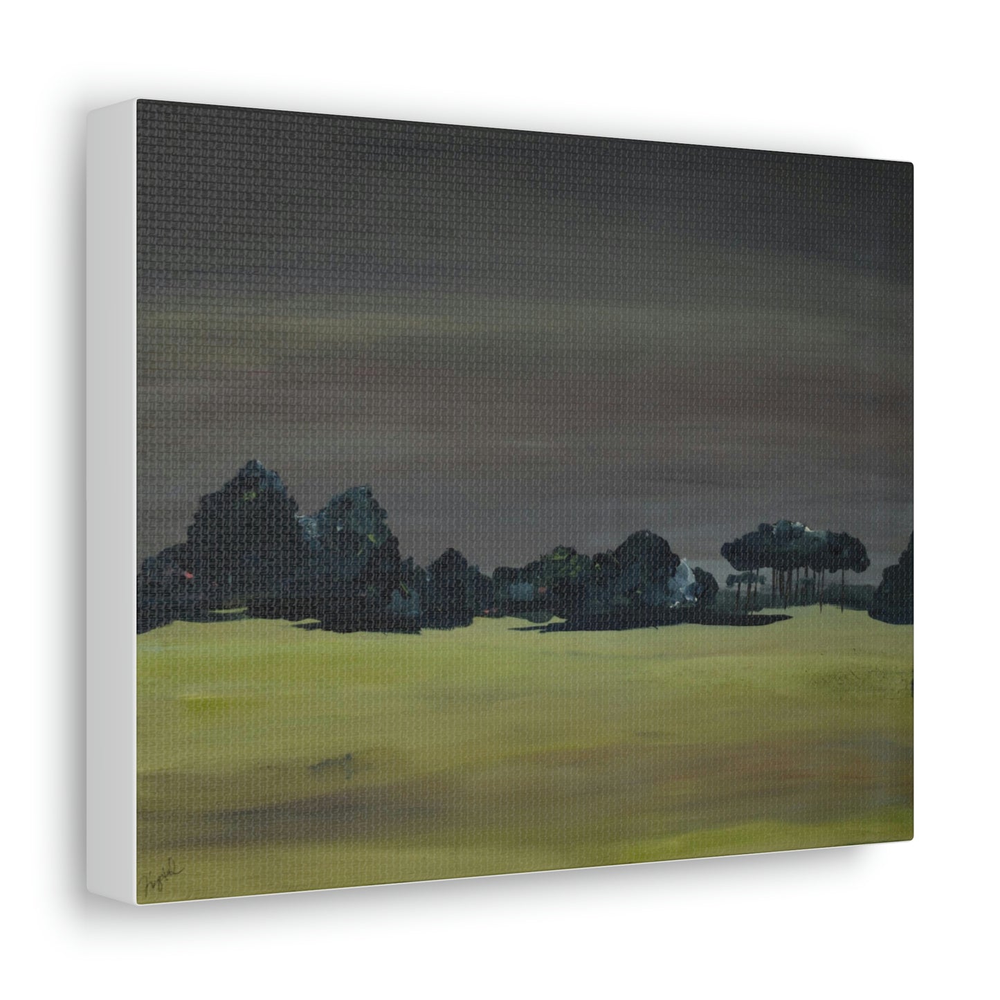 Landscape- Canvas fine art print , Abstract art, Print of original landscape painting.