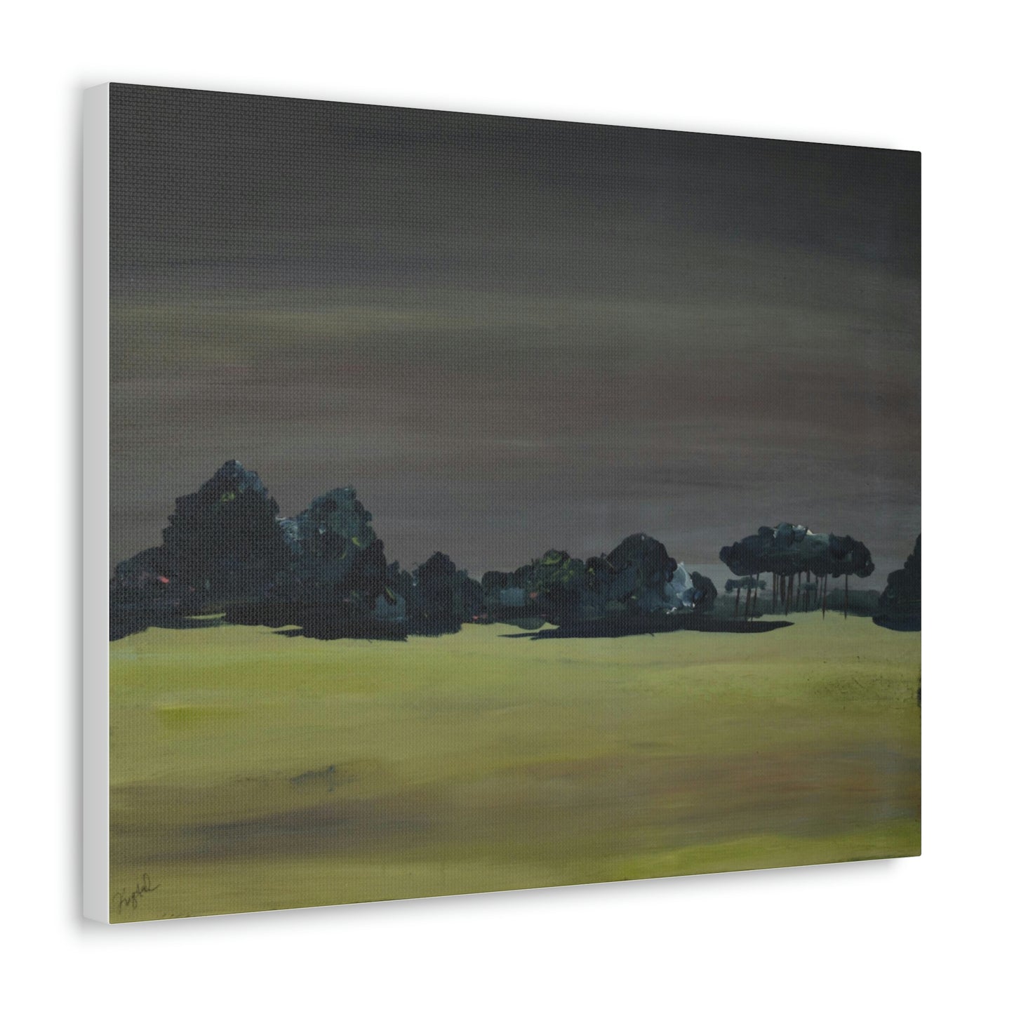 Landscape- Canvas fine art print , Abstract art, Print of original landscape painting.