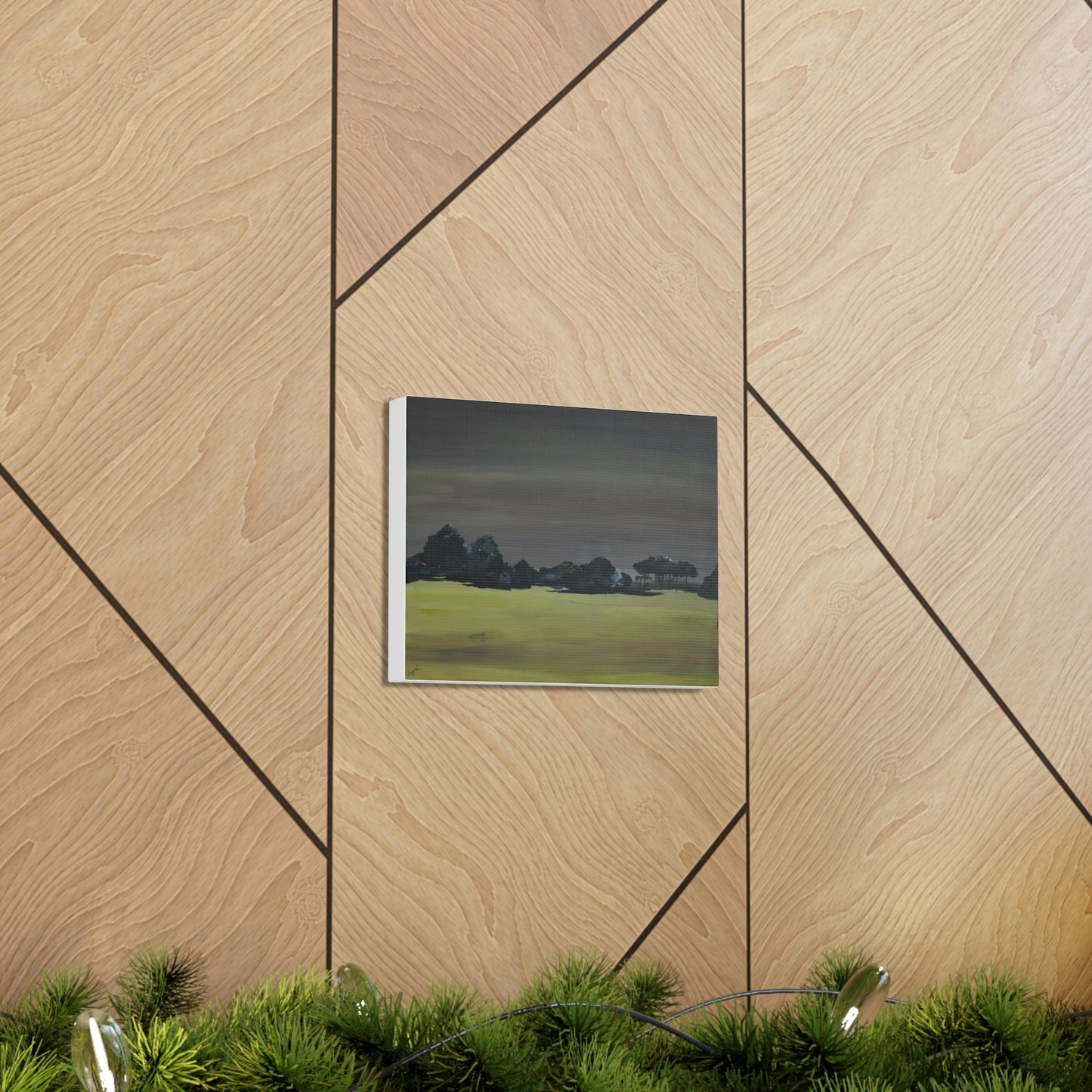 Landscape- Canvas fine art print , Abstract art, Print of original landscape painting.