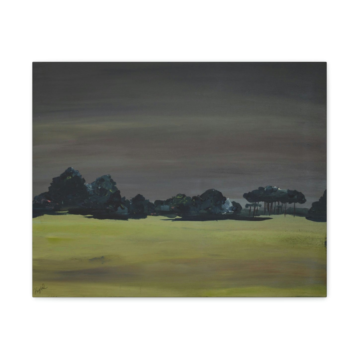 Landscape- Canvas fine art print , Abstract art, Print of original landscape painting.