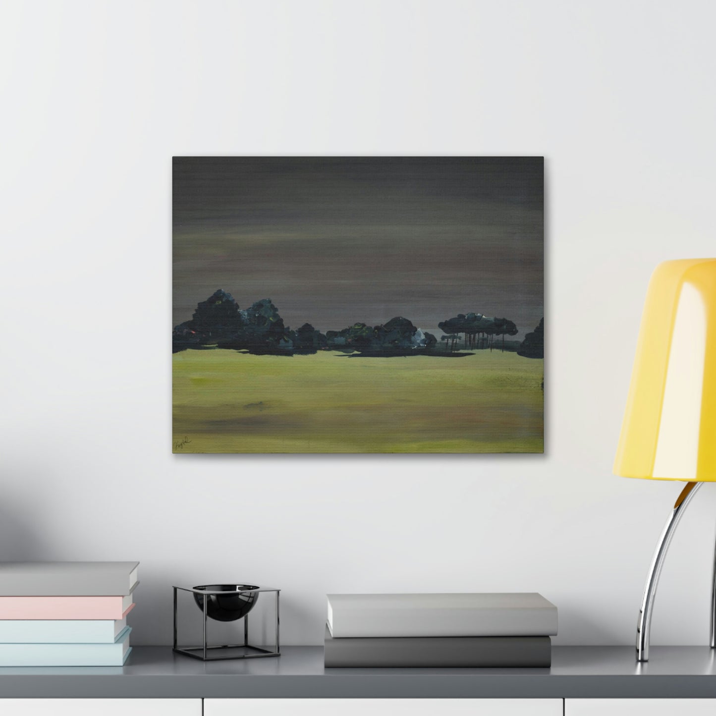 Landscape- Canvas fine art print , Abstract art, Print of original landscape painting.