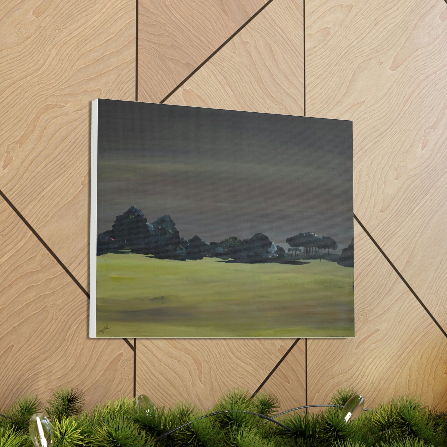 Landscape- Canvas fine art print , Abstract art, Print of original landscape painting.