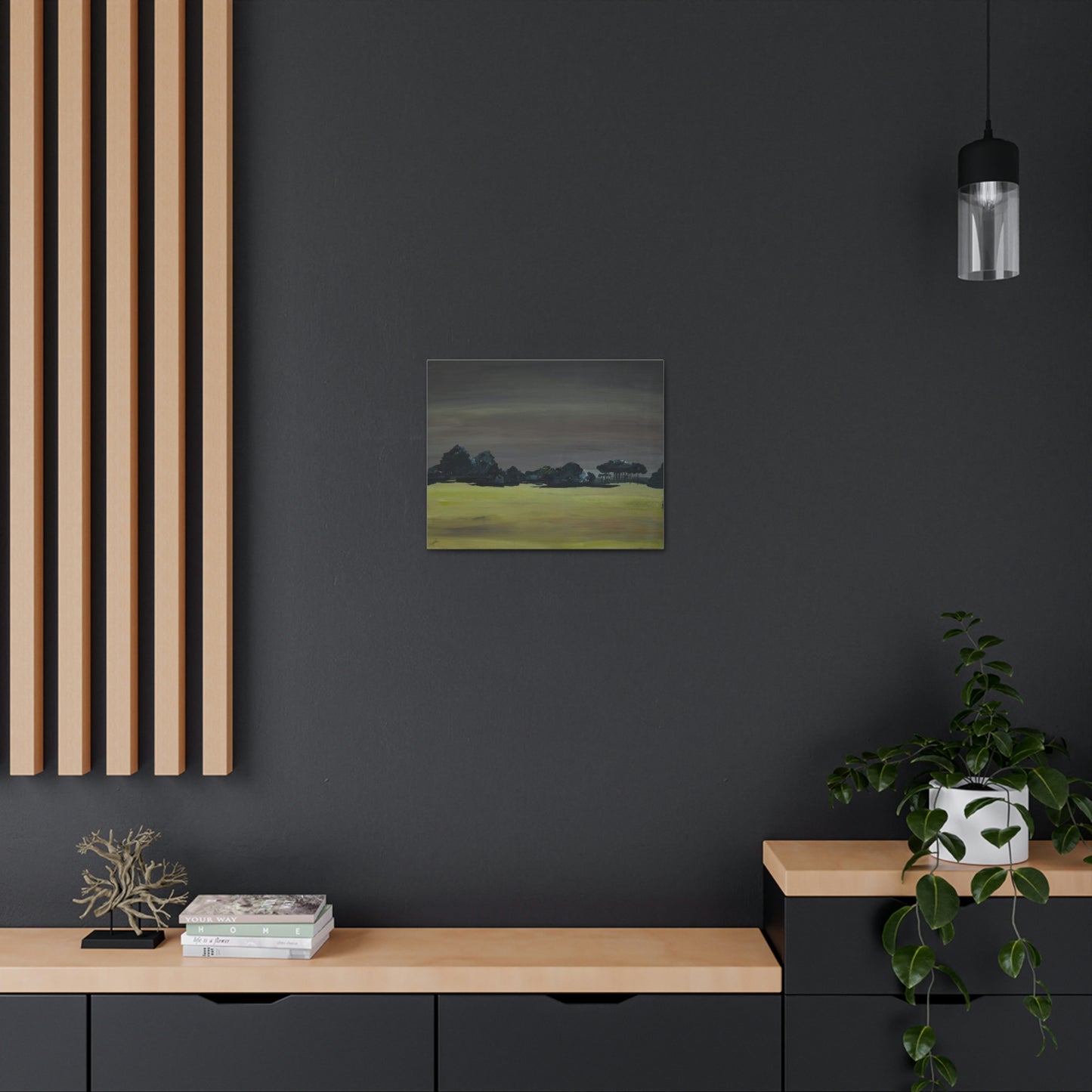 Landscape- Canvas fine art print , Abstract art, Print of original landscape painting.