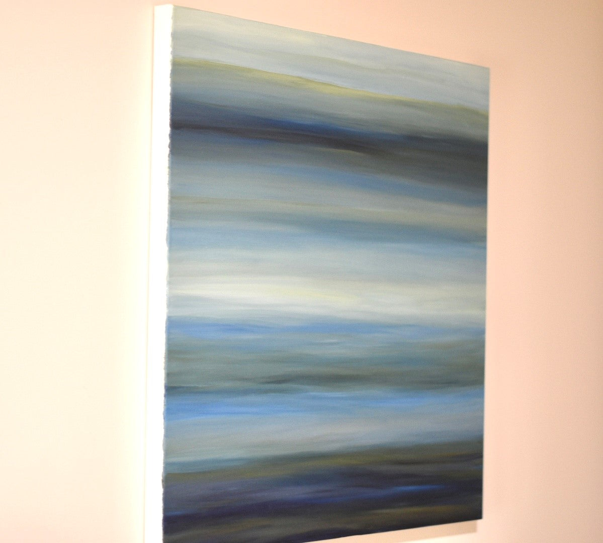 30x30 Large wall art, navy blue, green abstract art, Krystal Michelle art, large wall art, original abstract, beach house decor, abstract art